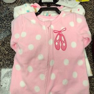 6 month fleece PJ set of 2